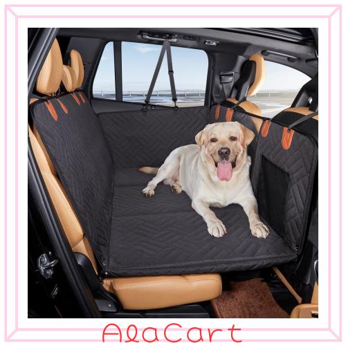 Cavoyo【座席硬化 落ち防止】最新改良素材 ペットドライブシート 後部座席 犬 車 シートカバー 丈夫 汎用 空間拡張 防水 滑止め 可視メッ