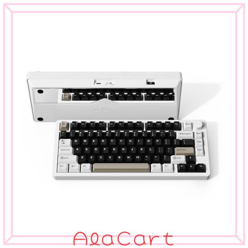 ATTACK SHARK x MAMBASNAKE X86ゲーミングキーボー、CNCフルアルミ、多機能便利ノブ、ワイヤレス、メカニカル 、Bluetooth/2.4Ghz/有線、