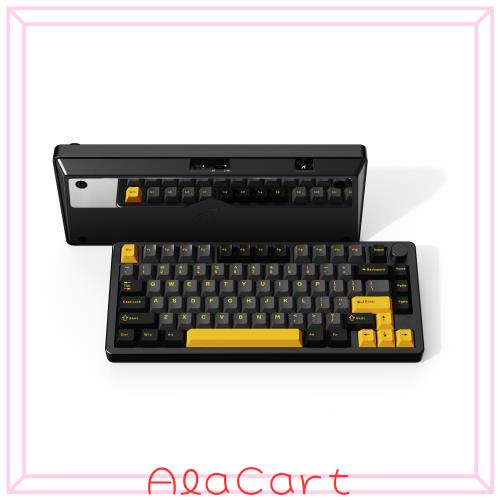 ATTACK SHARK x MAMBASNAKE X86ゲーミングキーボー、CNCフルアルミ、多機能便利ノブ、ワイヤレス、メカニカル 、Bluetooth/2.4Ghz/有線、