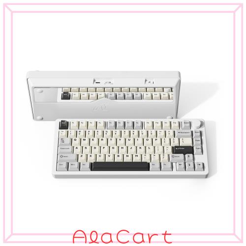 ATTACK SHARK x MAMBASNAKE X86ゲーミングキーボー、CNCフルアルミ、多機能便利ノブ、ワイヤレス、メカニカル 、Bluetooth/2.4Ghz/有線、
