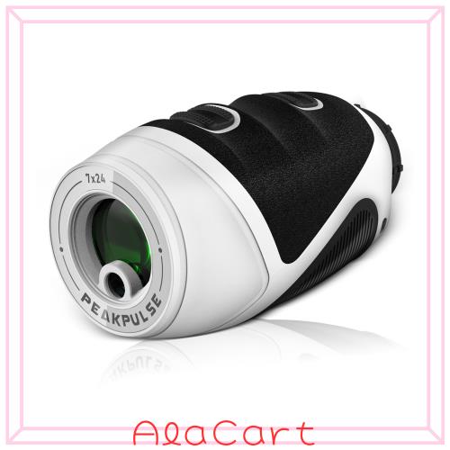 PEAKPULSE ゴルフ 距離計 ミニ 超小型 ゴルフ レーザー距離計 1097m/1200yd対応 高低差測定 スロープ補正 ゴルフ距離測定器 光学7倍望遠