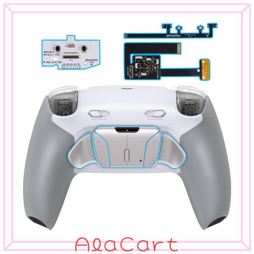 eXtremeRate ps5コントローラーBDM-010/020対応RISE4 MAX RMBバックパドルキット、クリッキートリガーストップ＆ラバーグリップ付き、ps5