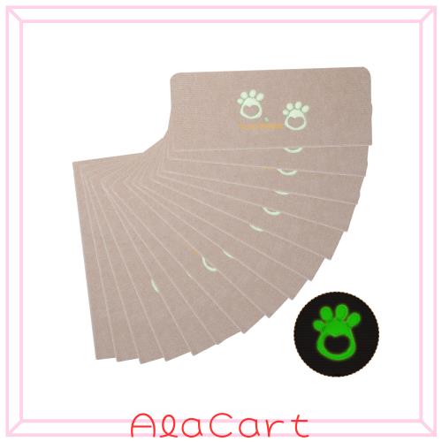 KUCHIHE 階段マット 階段 滑り止めマット 犬 猫 階段滑り止めマット 蛍光 滑り止め 折り曲げ 防音マット 洗える キズ防止 蛍光 約55x22cm