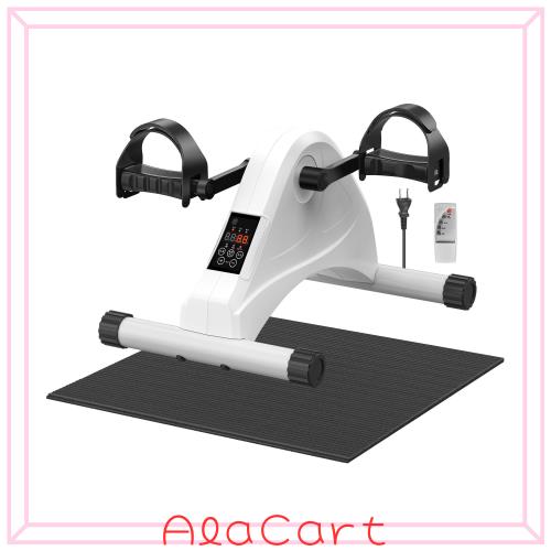Healfith エアロバイクミニ フィットネスバイク 電動 健康器具 高齢者筋トレ 家庭用 静音 軽量 コンパクト 簡単移動 組立簡単 リモコン付
