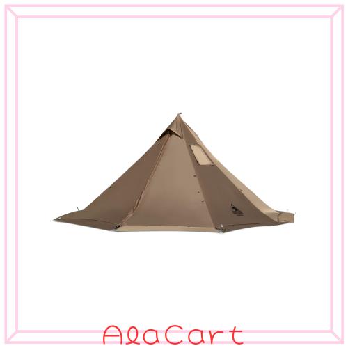 OneTigris SMOKEY HUT ワンポールテント 1-2人用 ホットテント 薪ストーブ利用可能 煙突穴付き スノースカート付き 耐水圧2000mm 4シーズ