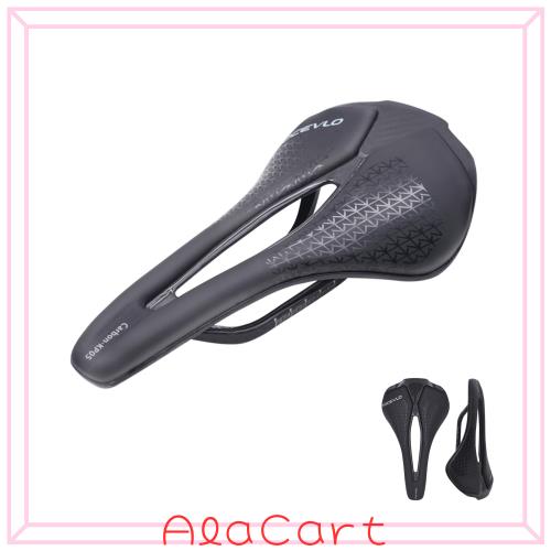 自転車 サドル ロードバイク クッション スポーツサドル お尻痛くない カーボン 軽量 (フルカーボン 130±5g)
