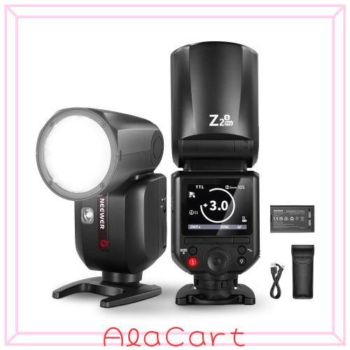 NEEWER Z2PRO-S 2.4G TTLフラッシュ 76Ws ワイヤレス A9III A7R対応