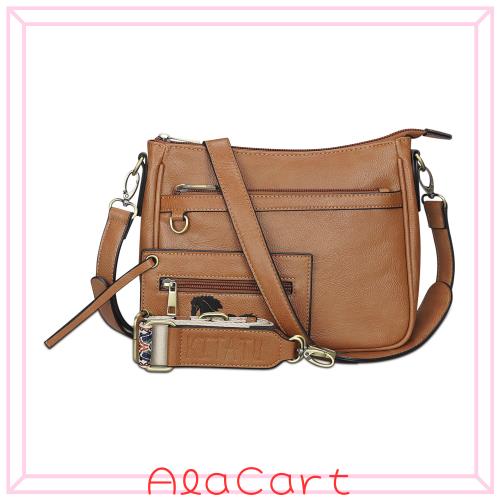 K I T A T U ショルダーバッグ レディース カバン 斜め掛けバッグ ショルダーストラップ2本 大容量 ハンドバッグ 柔かい素材 シンプル お