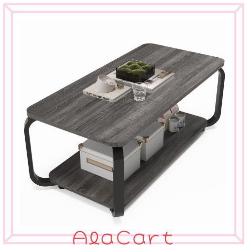 ZXD ローテーブル スタイリッシュ ローテーブルセット コーヒーテーブル リビングテーブル 幅80cm ライトグレーの通販は