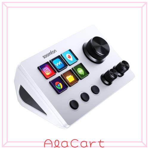 Stream Controller SE - SOOMFON Stream Studio Control Deck ダイヤルおよび6キー搭載 ストリームデック ライブコンテンツ作成用のコンの通販は