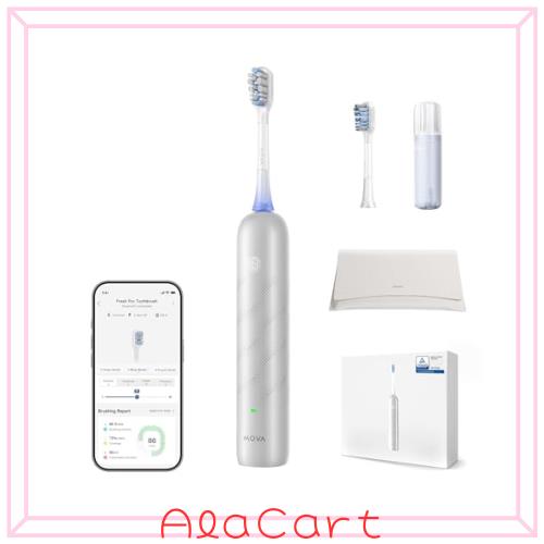 MOVA Fresh Pro 3DClean? 電動歯ブラシ アプリ対応 ソニッケアー 大人用充電式電動歯ブラシ バスブラシ法 3-in-1交換用ブラシヘ？？ッド IP