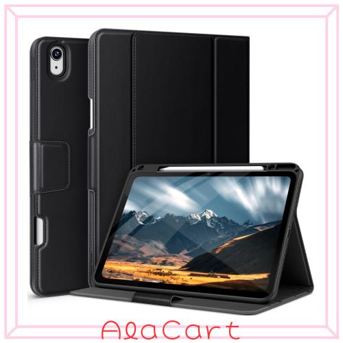 auaua iPad Air 13インチ ケース (M3/M2) 2025/2024 専用 ペン収納 Pencil Pro/USB-C完全対応 ポケット付き 多角度スタンド マグネット開