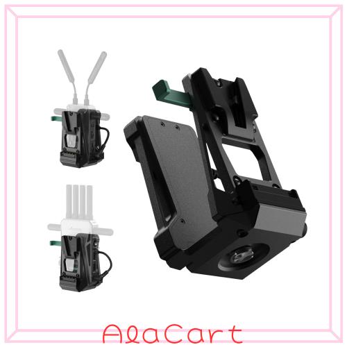 Accsoon V-Lockアダプター Vマウントバッテリー用DCケーブル電源 バッテリー プレート 1/4”-20ネジ穴付き アルミニウム合金製 軽量293g D