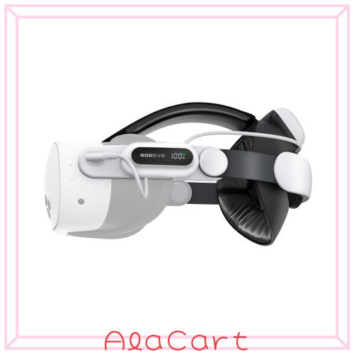 BOBOVR E3 Pro バッテリーストラップアクセサリー ( Quest3/3S用)、10000mAh ホットスワップ対応急速充電バッテリー、3.5mm オーディ