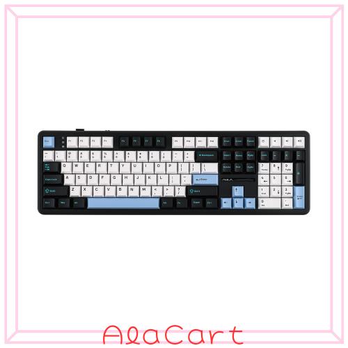 EPOMAKER AULA F108ワイヤレスゲーミングキーボード フルサイズメカニカルキーボード 4000mAhバッテリー搭載 108個のホットスワップ対応