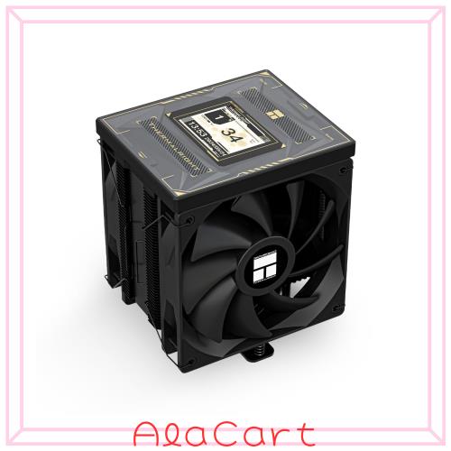 Thermalright Burst Assassin 120 Vision Black CPU Air Cooler、1500RPM速度のデスクトップCPUクーラー、320x240解像度パワーIPS LCDス