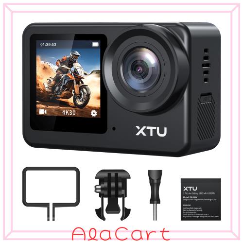 XTU S6 アクションカメラ 4K 20MP【Ambarella H22 CPU＆SONY IMX386 センサー】アクションカム SuperSmooth手ぶれ補正4.0 スポーツカメラ
