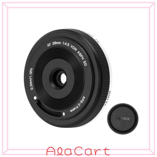Viltrox AF 28mm F4.5 XF APS-C パンケーキレンズ 広角レンズ Xマウント オートフォーカス 超薄型 固定焦点 小型＆軽量 Fuji Xマウントカ