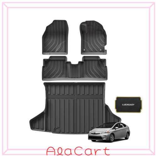 LUCKEASY トヨタ プリウス 30系 前期 後期 専用 3Dフロアマット+セカンドマット+ラゲッジマット PRIUS 30系 ZVW30 2009年5月-2015年12月
