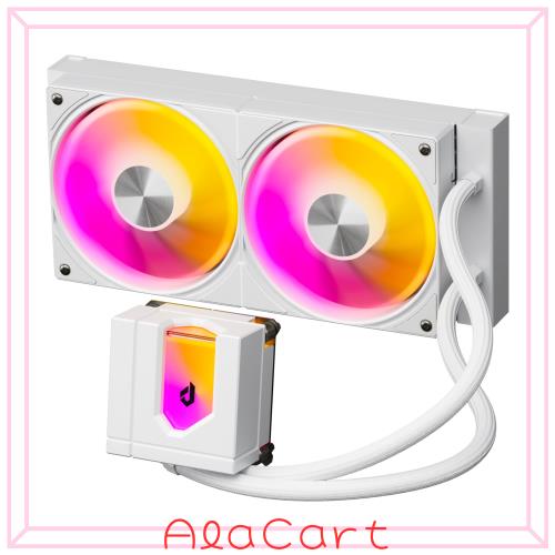 upHere 簡易水冷CPUクーラー 240mmラジエーター 水冷システム cpu cooler aio 簡易水冷 120mmPWMファン ARGB冷却ファン TDP 280W 静音 AR
