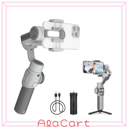ZHIYUN CINEPEER SMOOTH 5E スマホジンバル 3軸 内蔵ライト 300g対応