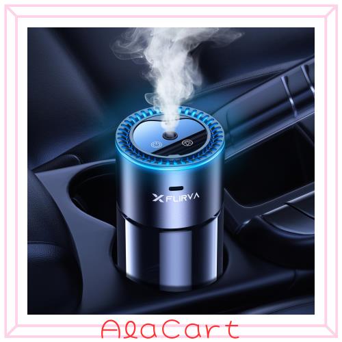 【2025新登場・180mL で 16 ヶ月持続】FLIRVA 車 アロマディフューザー 超音波霧化【静音 自動ON/OFF 8 色雰囲気ライト 内蔵バッテリー】