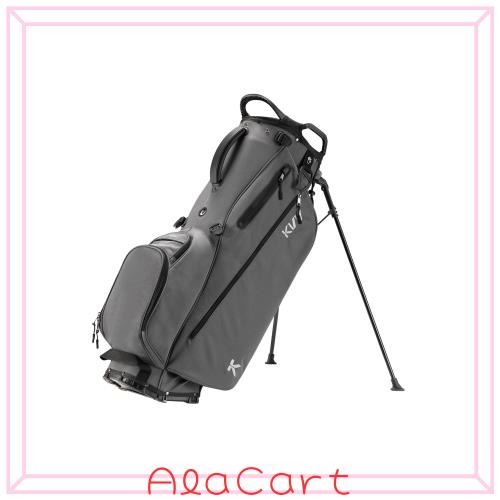 KVV 軽量ゴルフスタンドバッグ 7ウェイフルレングスディバイダー付き、5つのジッパーポケット、オートマチック調節デュアルストラップ、