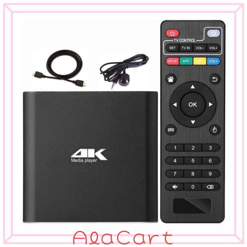 メディアプレーヤー4Kマルチメディアプレーヤー解像度最大4096 *2160p 60fps HDプレイヤーフルHD1080pと4K対応