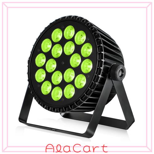 Betopper LEDステージライト 18x18W 6-in-1 LED RGB+アンバー+ライムグリーン+UV ハイパワーパー缶照明、DJライトストロボ/ウォッシュア