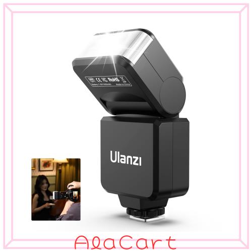 Ulanzi F32 ラッシュスピードライト カメラ ラッシュ ストロボ 一眼レフカメラ CCT 5600K色温度 Sony/Nikon/Canon/Fuji/Panasonic Olympu