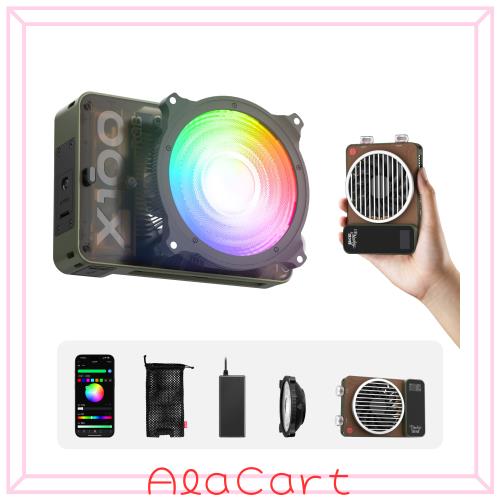 ZHIYUN MOLUS X100 RGB Standard[公式旗艦店] 100W ビデオライト, V2 アップグレード版 プロフェッショナルフォトグラフィー照明, ポータ