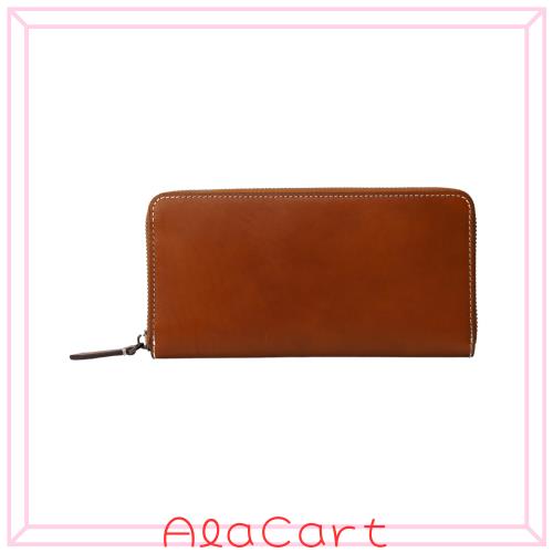 [MASSENI] 高級イタリア革 長財布 小銭入れ レザー 本革 財布 タン色 カード13枚収納 (タン)