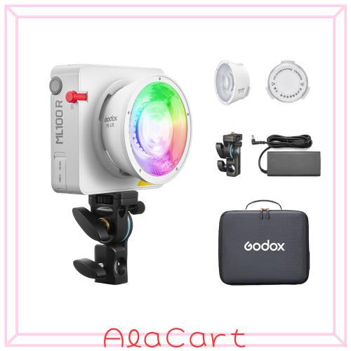 Godox ML100R RGB撮影ライト 1800K-10000K アプリコントロール対応 高演色性 14種類照明効果 ポータブル撮影ライト 27,747円