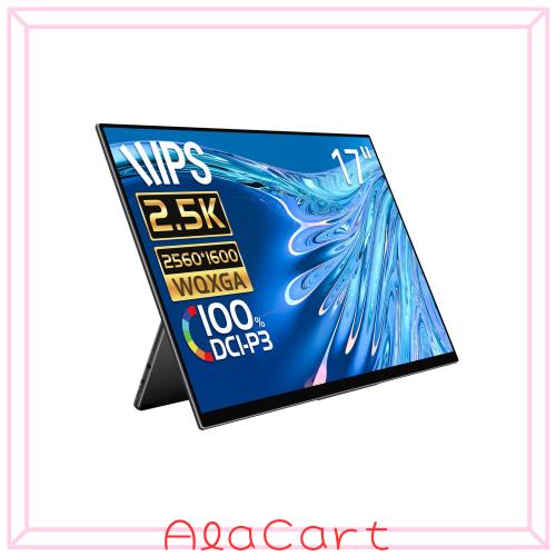 EHOMEWEI モバイルモニター 2.5K 17インチ WQXGA 2560x1600 100% DCI-P3 薄型 5mm ゲーミング モニター スピーカー内蔵 ブルーライトカッ 36,917円