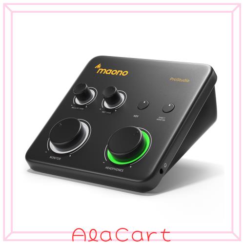 MAONO なおなお書き22 LITE USBオーディオ界面 192kHz/24bit相応う XLRインプット 48V ファンタムワット数積み上げる