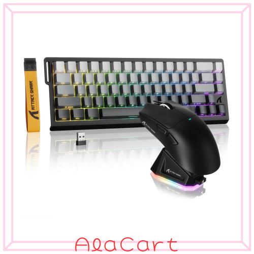 ATTACK SHARK X68PRO HE ラピッドトリガーキーボード X11ゲーミングマウスセット