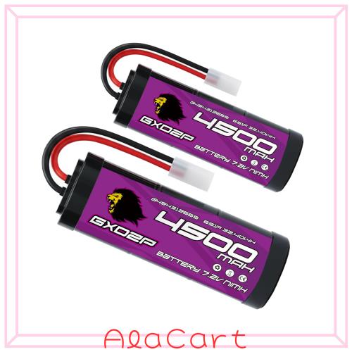 GXDZP ニッケル水素バッテリー 7.2V 4500mAh タミヤコネクター タミヤプラグ ラジコンカー RC バッテリー 大容量 急速充電対応 標準充電