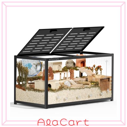 新品】 BUCATSTATE ハムスター 小動物 ケージ 80cm ホワイト