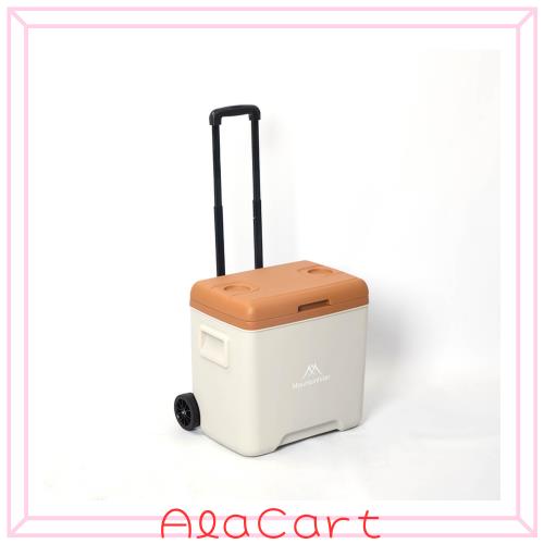 Mountainhiker クーラーボックス 30L/52L大容量 保冷・保温ボックス キャスター付き アルミ合金ハンドル付き ポータブル冷蔵庫 5日間長時