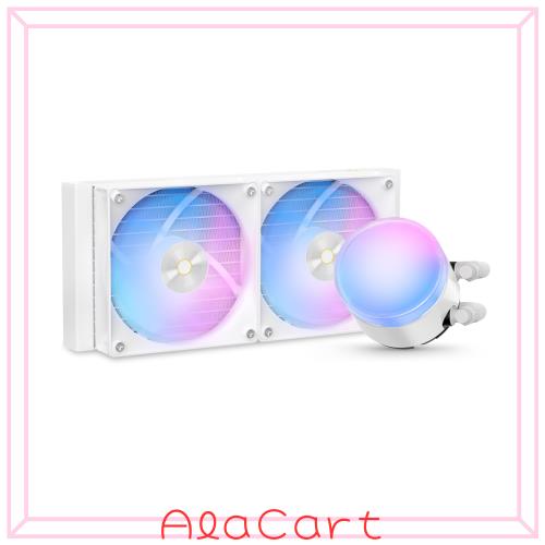 Ocypus Delta L24 ARGB CPUクーラー 簡易水冷 240mm、レイヤーARGBライティングエフェクト、TDP 280W、低ノイズポンプ、高性能4ピンPWM