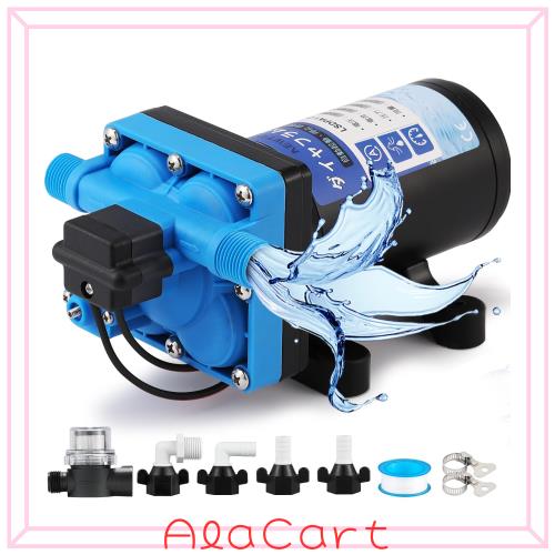 NEWTRY ダイヤフラムポンプ 42シリーズ 給水 排水ポンプ 17.5L 70Psi 揚程48m 110V 自吸式
