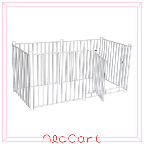 Shinyever 犬 ゲージ ペットサークル 犬ケージ 犬用サークル ペットフェンス 幅245*奥行75*高75cm 組立簡単 自由なレイアウト 中型犬 大