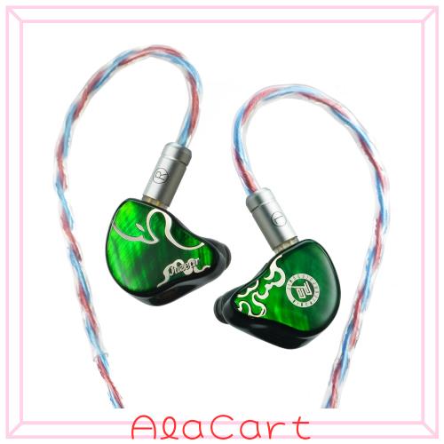 HiFiGo Juzear 鳴神 イヤホン有線 インイヤーモニター ゲーミングイヤホン イヤモニ 3.5mm/4.4mm交換式プラグ（3BA + 1DD） HiFi音質 銀