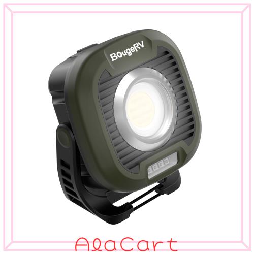 BougeRV キャンプランタン 高輝度1500lm 投光器 3色切替可能 LEDランタン 防水IPX4 長時間連続使用可 LEDライト 無段階調光 180°回転 ア