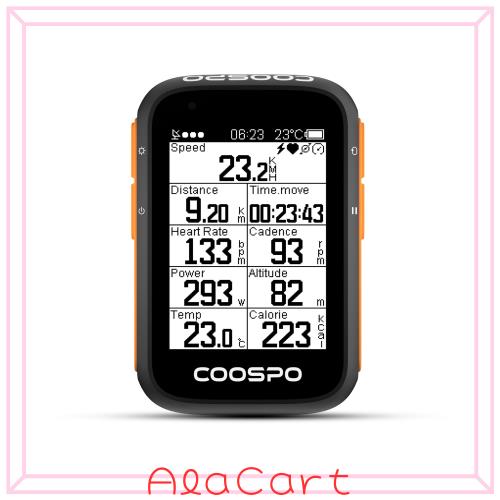 COOSPO BC200 サイクルコンピュータ GPS Bluetooth5.0 IP67防水 2.6インチ