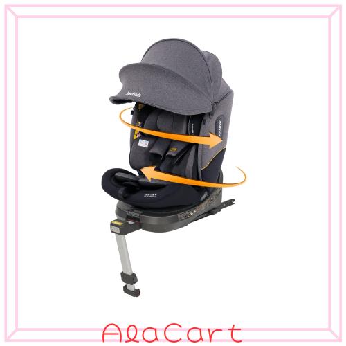 Jovikids チャイルドシート 360°回転 ISOFIX i-Size グレーの通販はau
