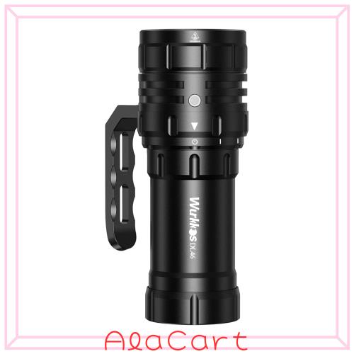 Wurkkos DL46 の飛び込みライト、20000 の内腔の Scuba のダイビングの懐中電燈、再充電可能なタイプ C、6* XHP50 LED 3 モード極度の明