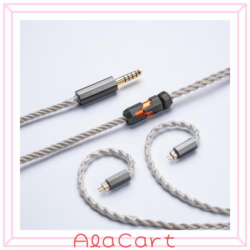 【最新アップグレード版】Angelears | Yongse Mars HIFI イヤホン アップグレードケーブル 0.78mm 2pin 4.4mm プラグ 銀箔巻き銀メッキ銅