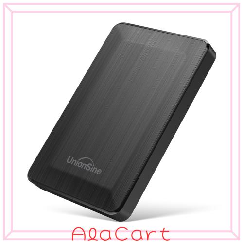 UnionSine 外付けHDD 1TB 超薄型 2.5インチ USB3.0 外付けハードドライブ 対応 Mac/PC/PS4/Xbox/Xbox 360/テレビ録画 (ブラック）HD3513