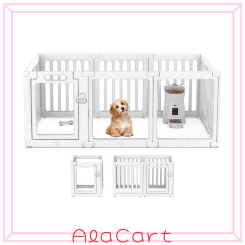 VOISTINO ペットサークル アクリル 透明パネル 犬 サークル 高さ60cm